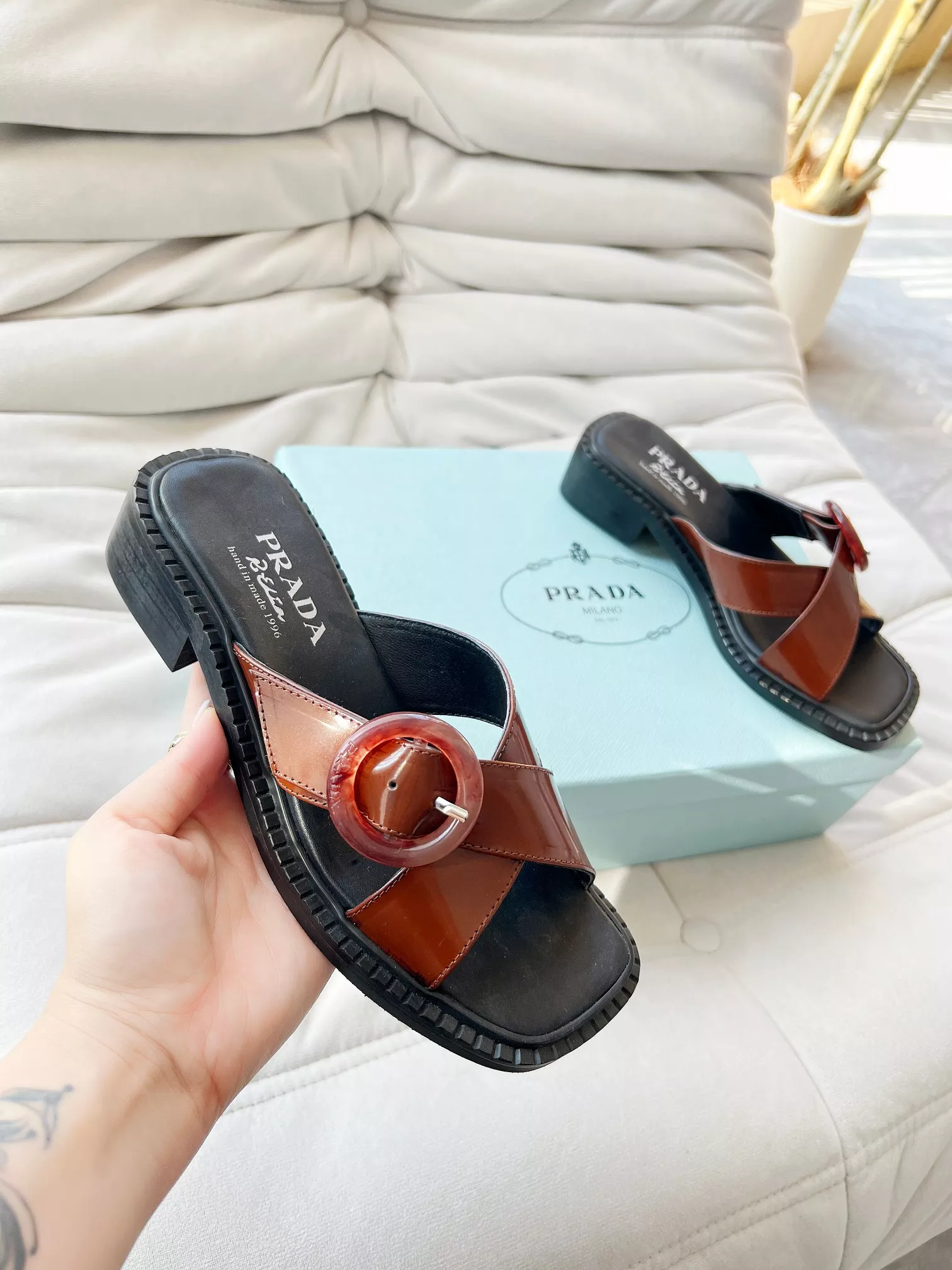 prada chaussons pour femme s_12a24523